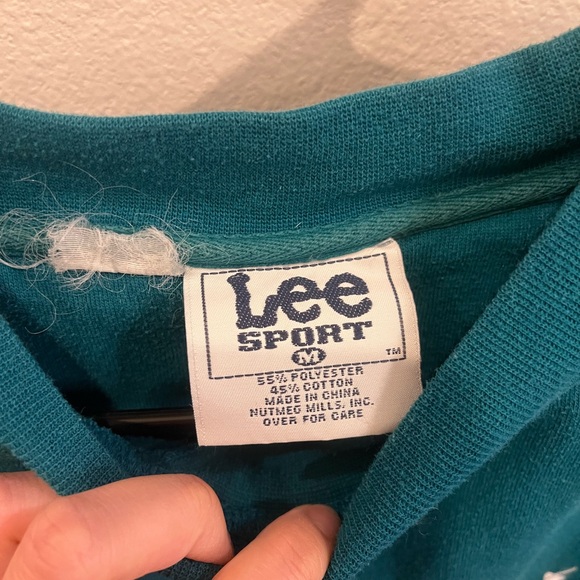 Lee Sports Miami Dolphins Embroidered Crewneck Sweater - Picture 2 of 3